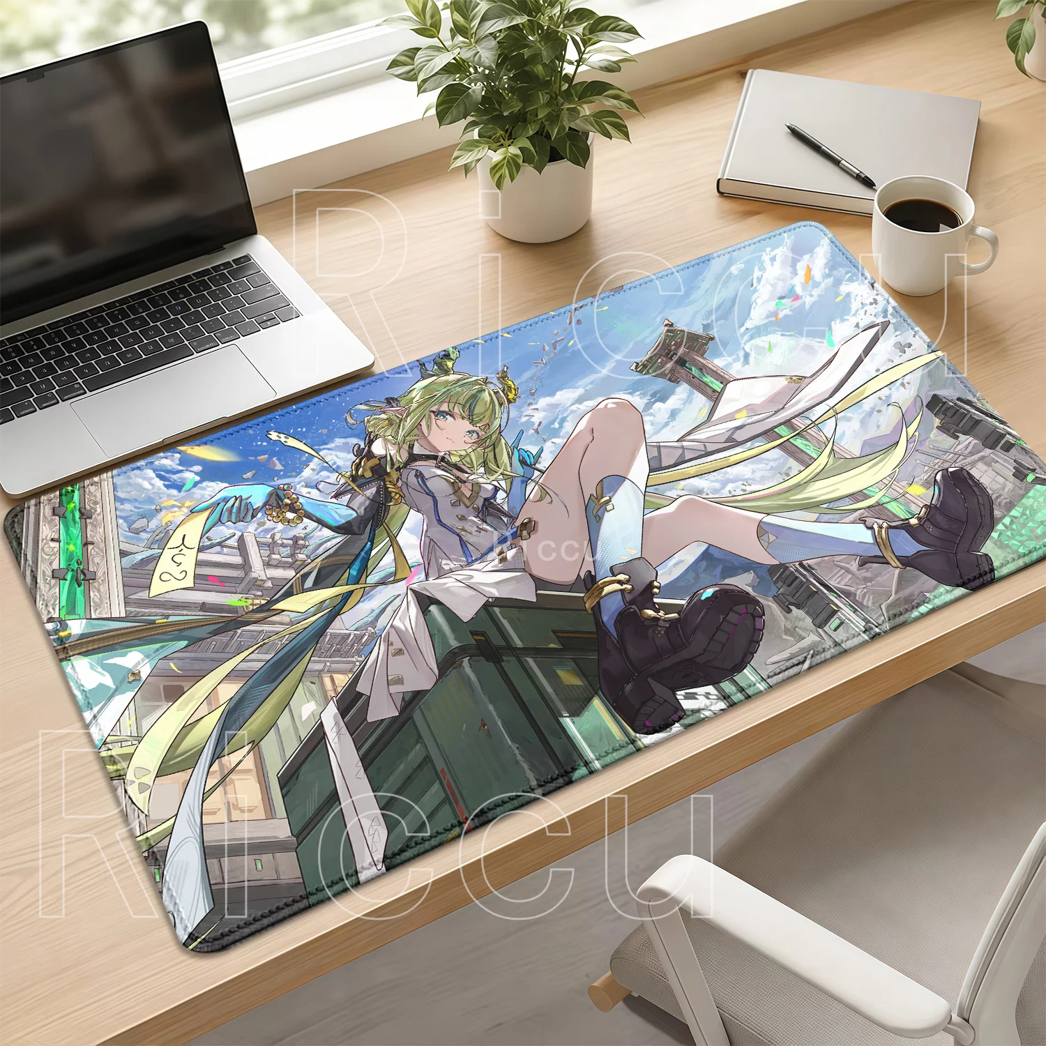 New Si Arknights Endfield Gaming Speed Mouse Pad Rubber Non-slip Mousepad Office Accessories Anime Girl HD Printing XXL Desk Mat