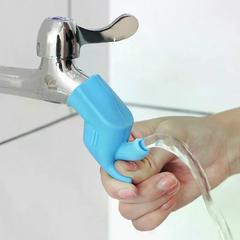 Sink Nozzle Faucet Extender Rubber Elastic Water Tap Extension Kitchen Faucet Accessories For Children Kid Hand Washing Bathroo