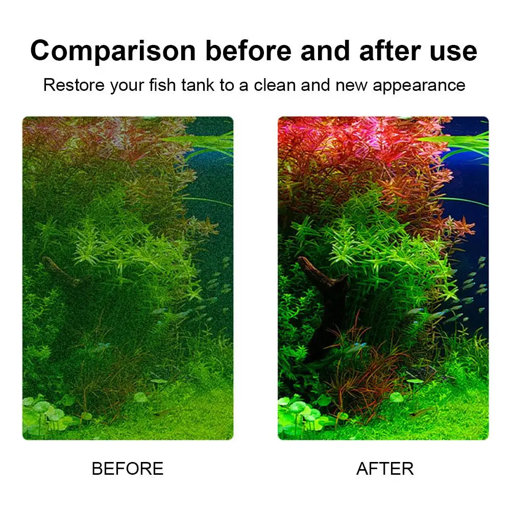 Fish Tank Cleaning Scraper Removes Algae Without Dead Aluminum Replaceable Removable Five Heads Ends Alloy Corrosion-resist E7A7