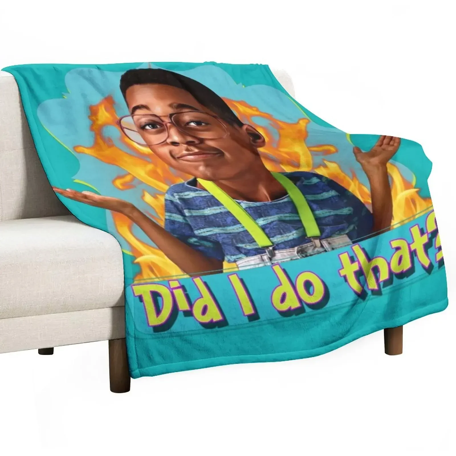 

Steve Urkel- Did I do that Throw Blanket Multi-Purpose Bed Fashionable sofa bed Blankets