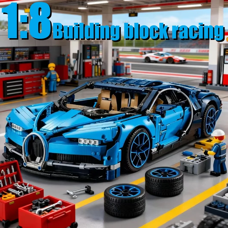 

Новый супер спортивный гоночный автомобиль 1:8, модель строительных блоков, совместимые 42083, детские игрушки для детей и взрослых, подарки на Рождество и день рождения