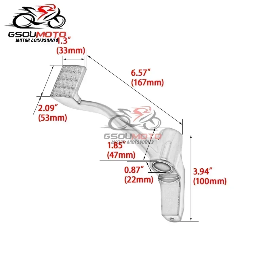 Motorcycle Parts Forward Controls Rear Foot Brake Lever Case For Harley Sportster XL883 XL1200 883 V72 X48 Forty Eight 2004-2022