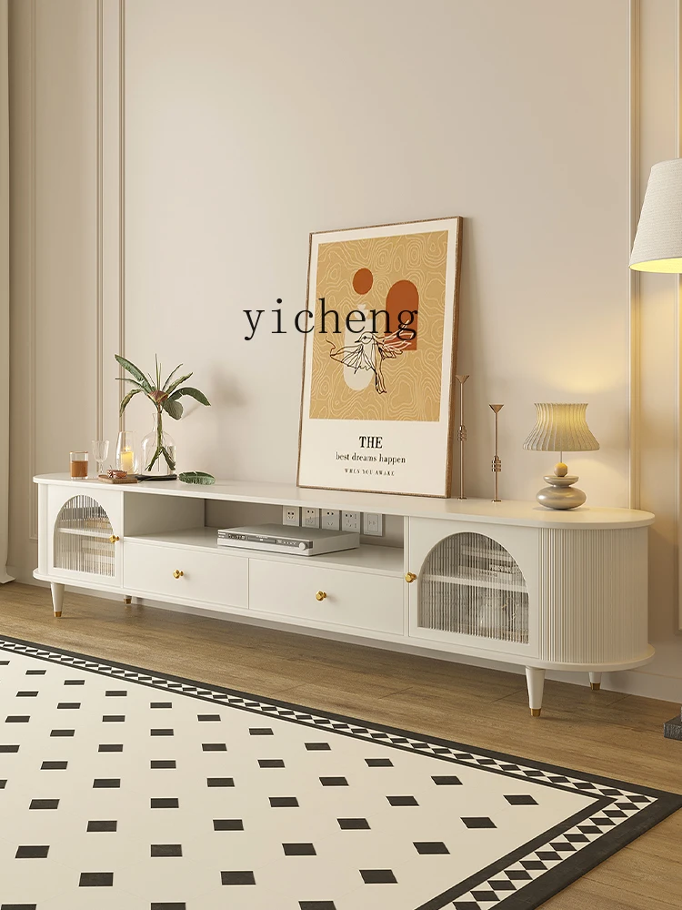 

TWR solid wood TV cabinet living room special small apartment coffee table floor cabinet storage locker