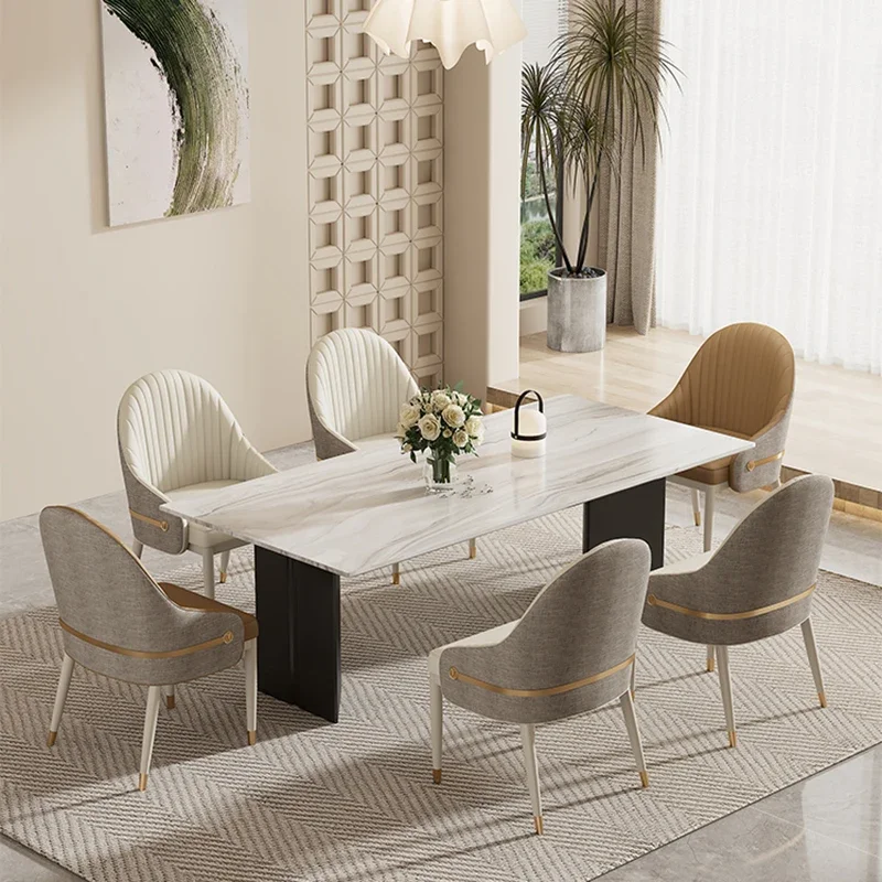 Live Room Cafe Dining Chair, Padded Ergonomic Balcony Mobile Dining Chair, Casual Dining Room Furniture
