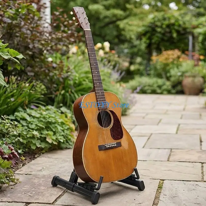 G6DE Adjustable Floor Guitar Holder Portable Musical Instrument Stand Enduring