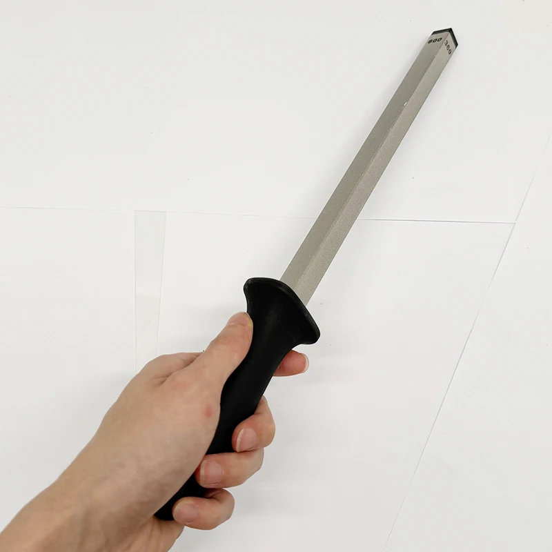 8/10/12-inch 2026 New Quadrilateral Sharpening Rod, 360/600# Diamond Sharpening Stone, Home And Outdoo Portable Sharpener Tools
