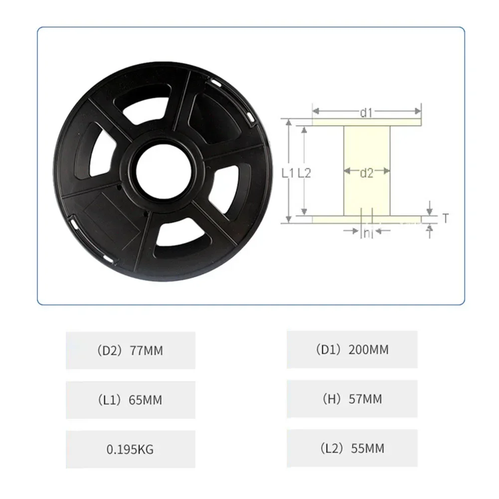 Empty Cable Wire Wrap Reel กลองไฟเชือกสาย Filament 3D เครื่องพิมพ์ Filament Empty Cable Reel