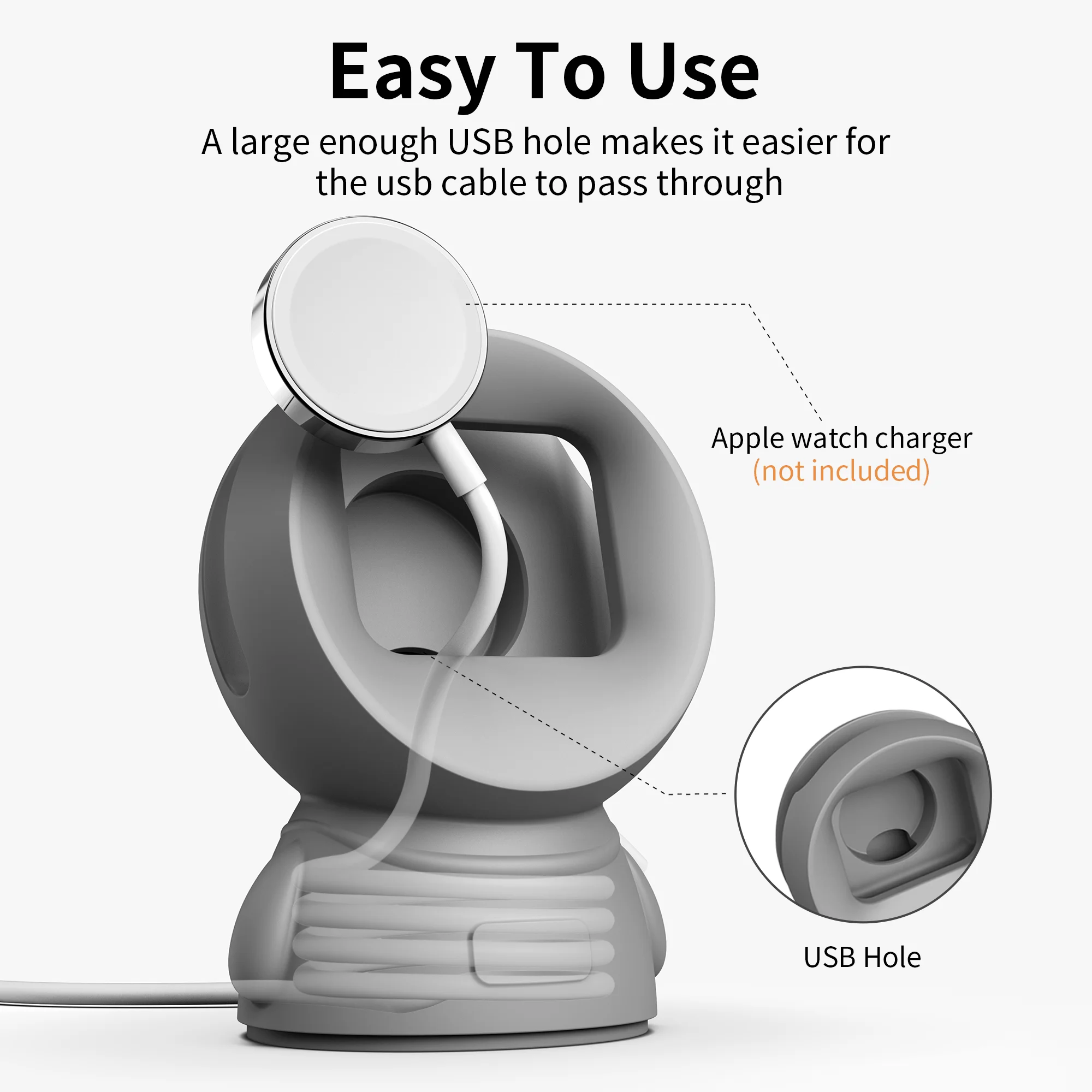 Ốp Chân Đế Sạc Cho Apple Watch Serie 8 7 6 5 4 3 2 1 SE Đồng Hồ Thông Minh Apple Iwatch Ga dock Sạc Máy Tính Để Bàn Giá Đỡ