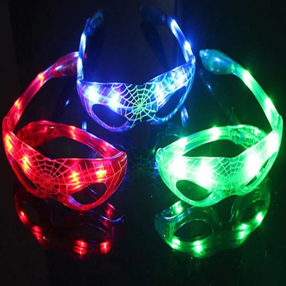 

1 Pcs Cartoon Glasses LED Flashing Suitable for Birthday Party Apparel Accessories PVC Model Kid Gift Toy Night Vision Glasses