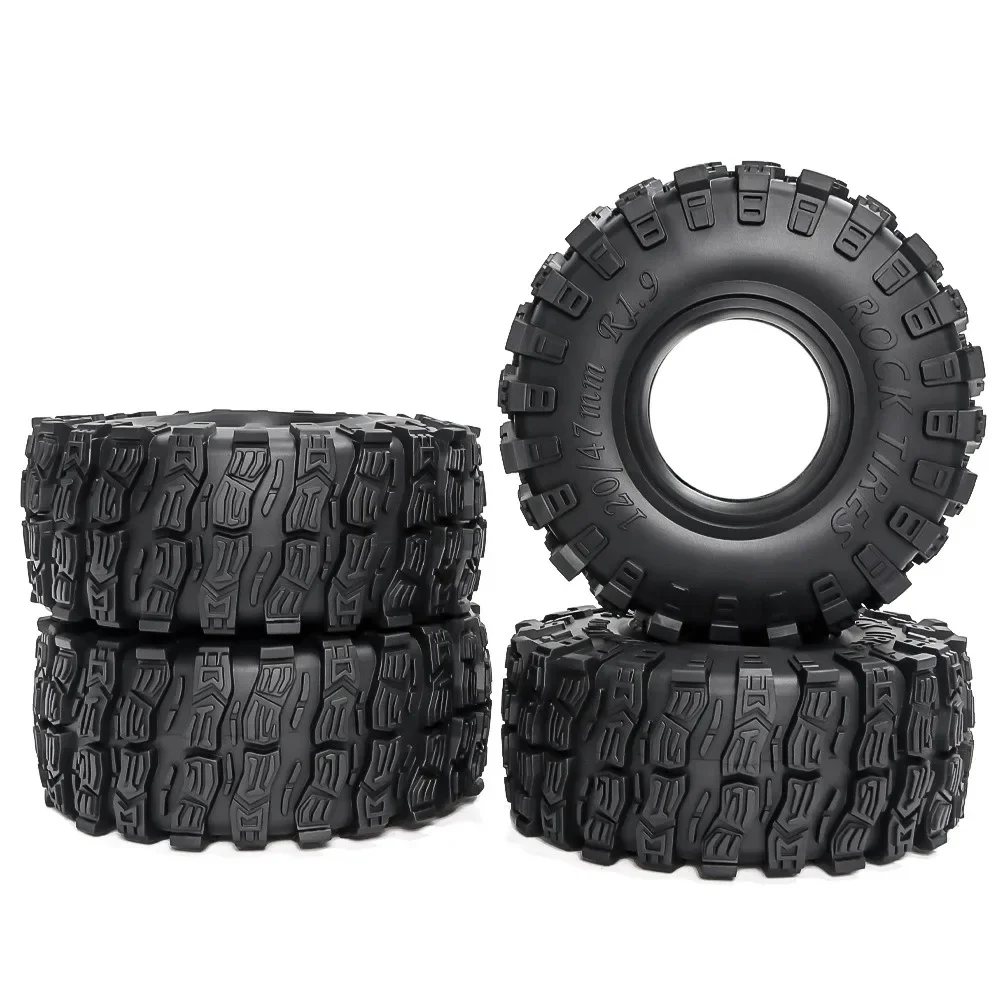 

Ajrc 1.9 Inch 120mm Rubber Tires For 1/10 Rc Crawler Car Trx4 Scx10 90046 D90 Rgt Rc Car