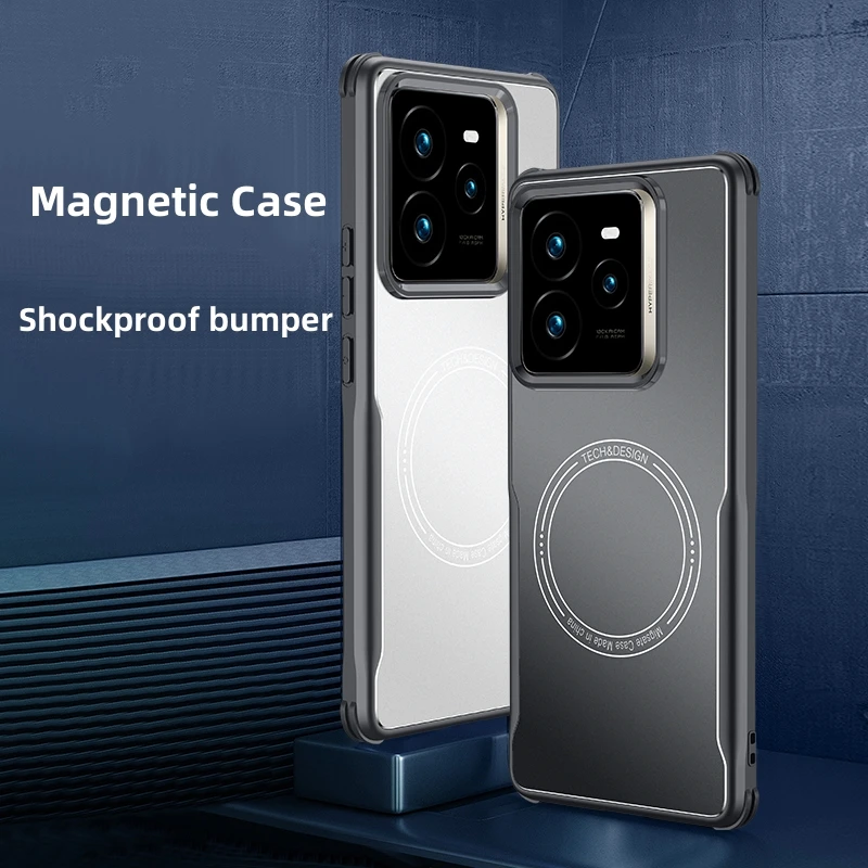 For Realme GT7 Pro Case Car Magnetic Matte Skin Cover For Realme GT 7 Pro Wireless Charging Shockproof Bumper RealmeGt7 Funda