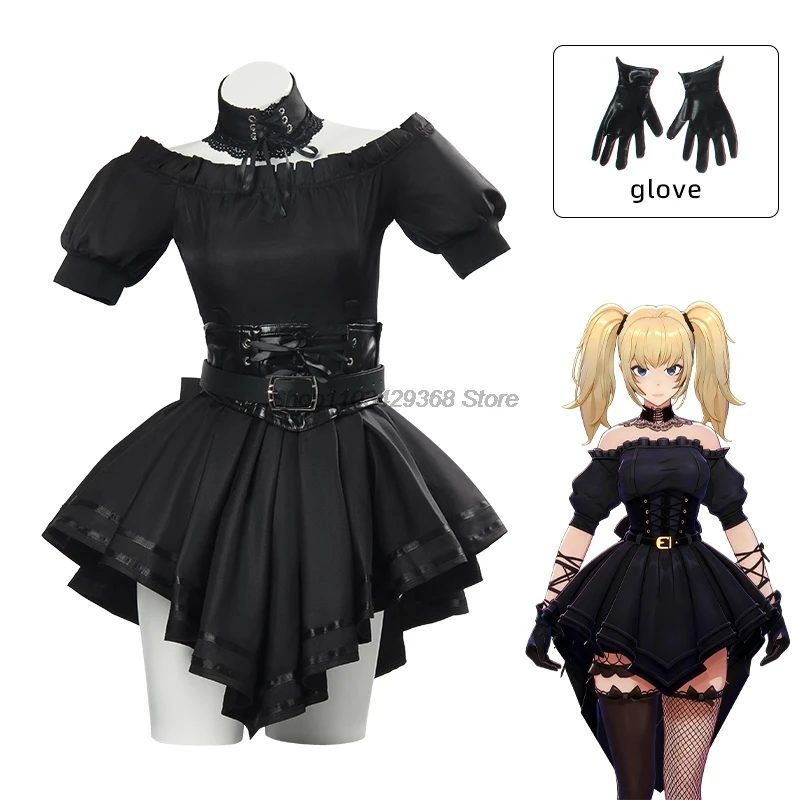 Средневековый Ретро Гроск Ани Косплей Готическое Платье Носки ТВ Викинг Черная Одежда Костюм Шаль Наряды Хэллоуин Карнавальный Костюм Партии Средневековый Ретро Гроск Ани Косплей Готическое Платье Носки ТВ Викинг Черная Одежда Костюм Шаль Наряды Хэллоуин Карнавальный Костюм Партии