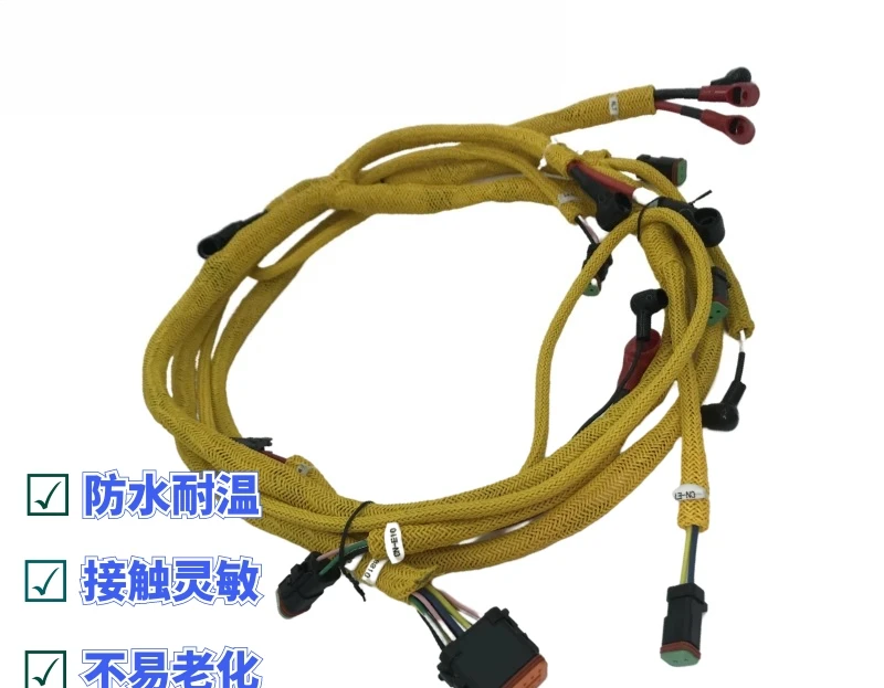 Excavator parts PC300 350 360-7 engine wiring harness 6D114 engine high temperature cable