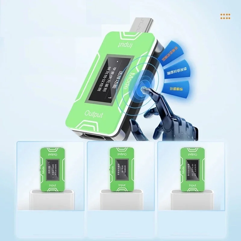 JCID JC CT02 PD Charger Detector Fast USB-C Tester Voltage Current Power Test HD OLED Screen Real Time Monitoring Tester