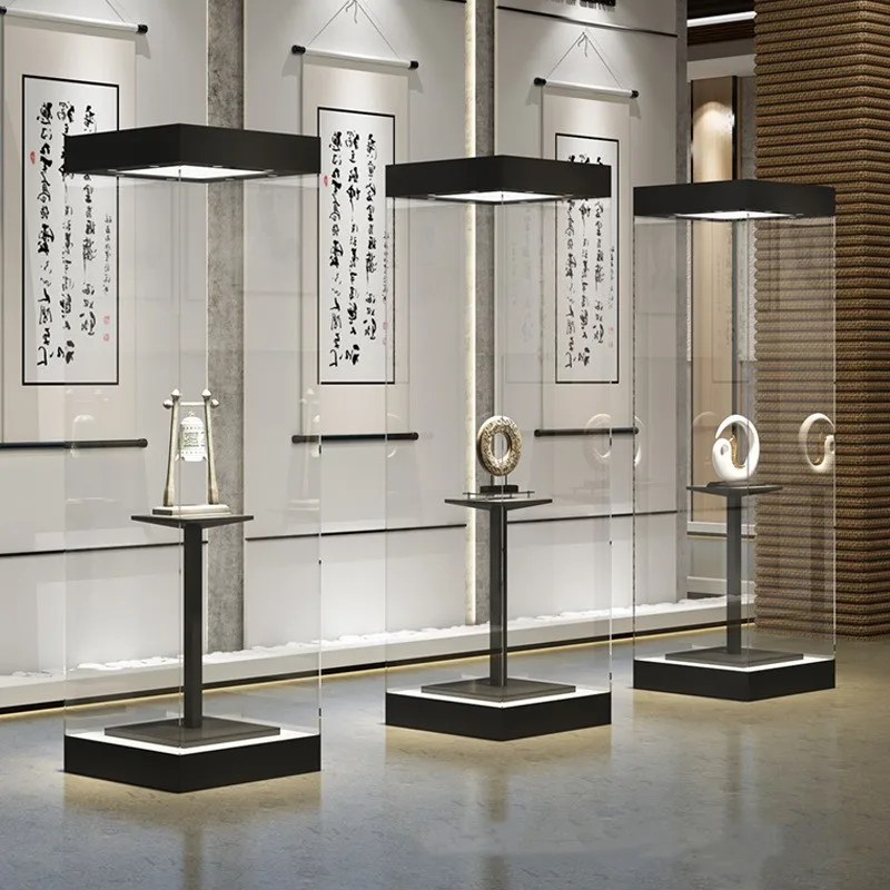 Custom, Custom High End Museum Display Exhibition Display Stand Panoramic Glass Museum Display Showcase