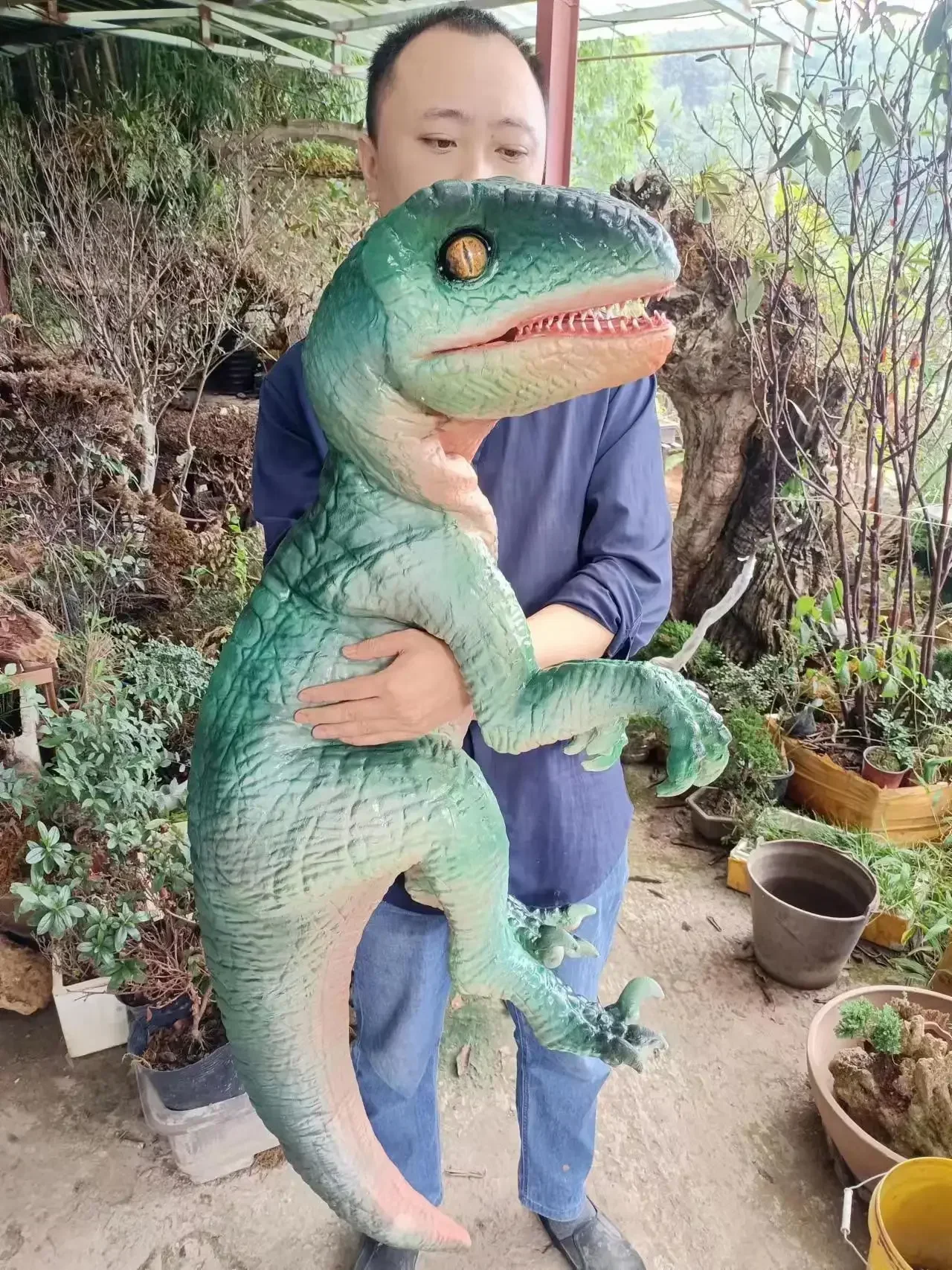 Hand Made Design Dragon Life Size Popular Cosplay Design Dino Performance Costume Dinosaur Puppet Suits Cosplay Dino Suit