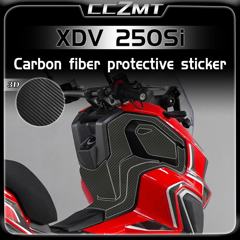 For LONGJIA XDV250Si xdv250si XDV 250si motorcycle 3D carbon fiber sticker protective film full body sticker film accessories