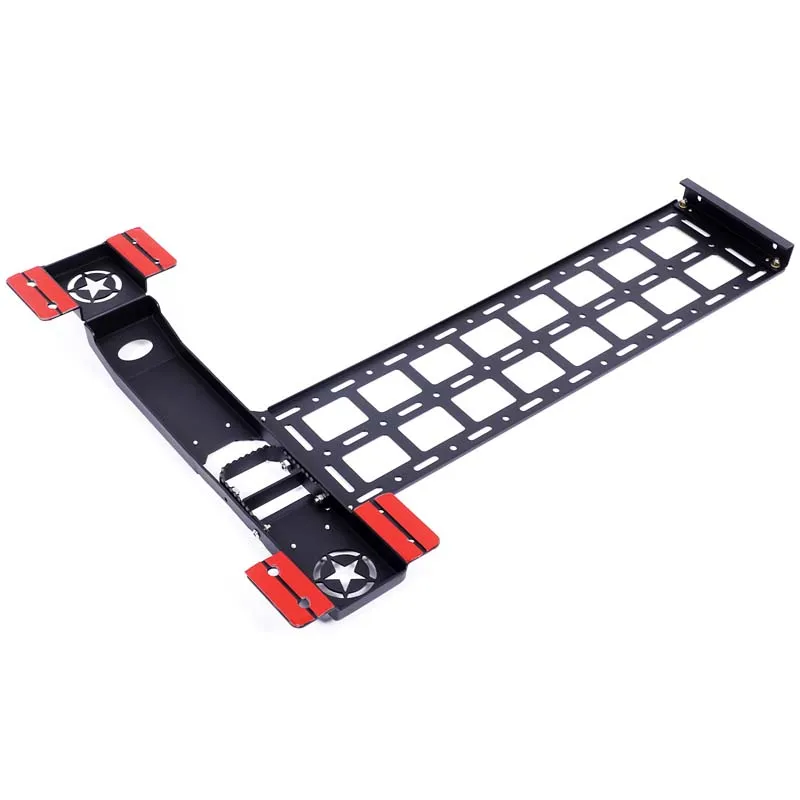 الكربون الصلب باب السيارة للطي المفصلي خطوة القدم دواسة حامل سقفي السيارة خطوة لاند روفر المدافع 90 110 130 الملحقات الخارجية #5