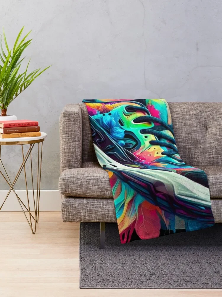 shoes sneakers Throw Blanket Decorative Throw Tourist Thermal Blankets