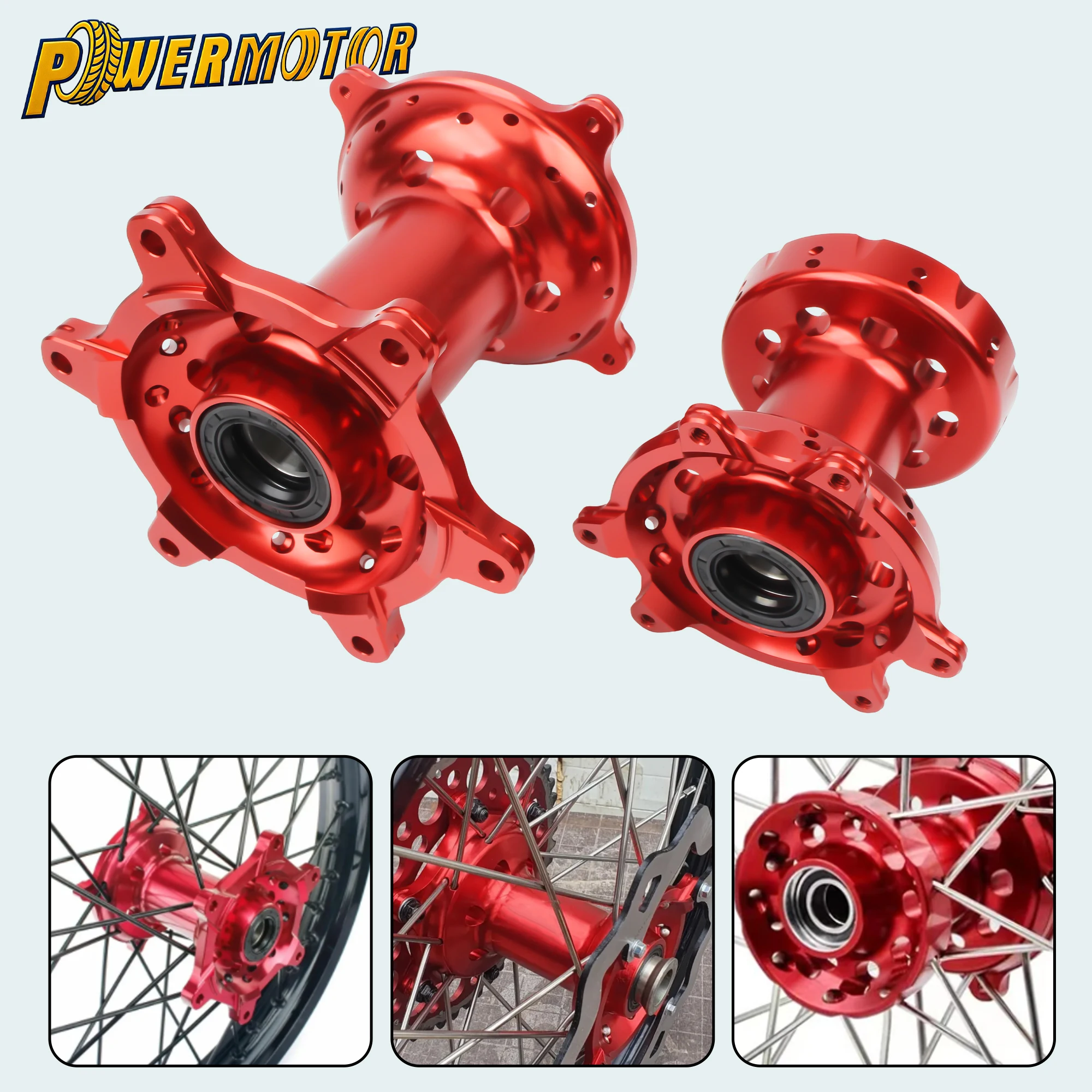 

36 Wheel Hub Motorcycle Holes Rear Front CNC Aluminum Billet For HONDA CRF250R CRF450R CR125 CR250 CRF250X CRF450 Enduro