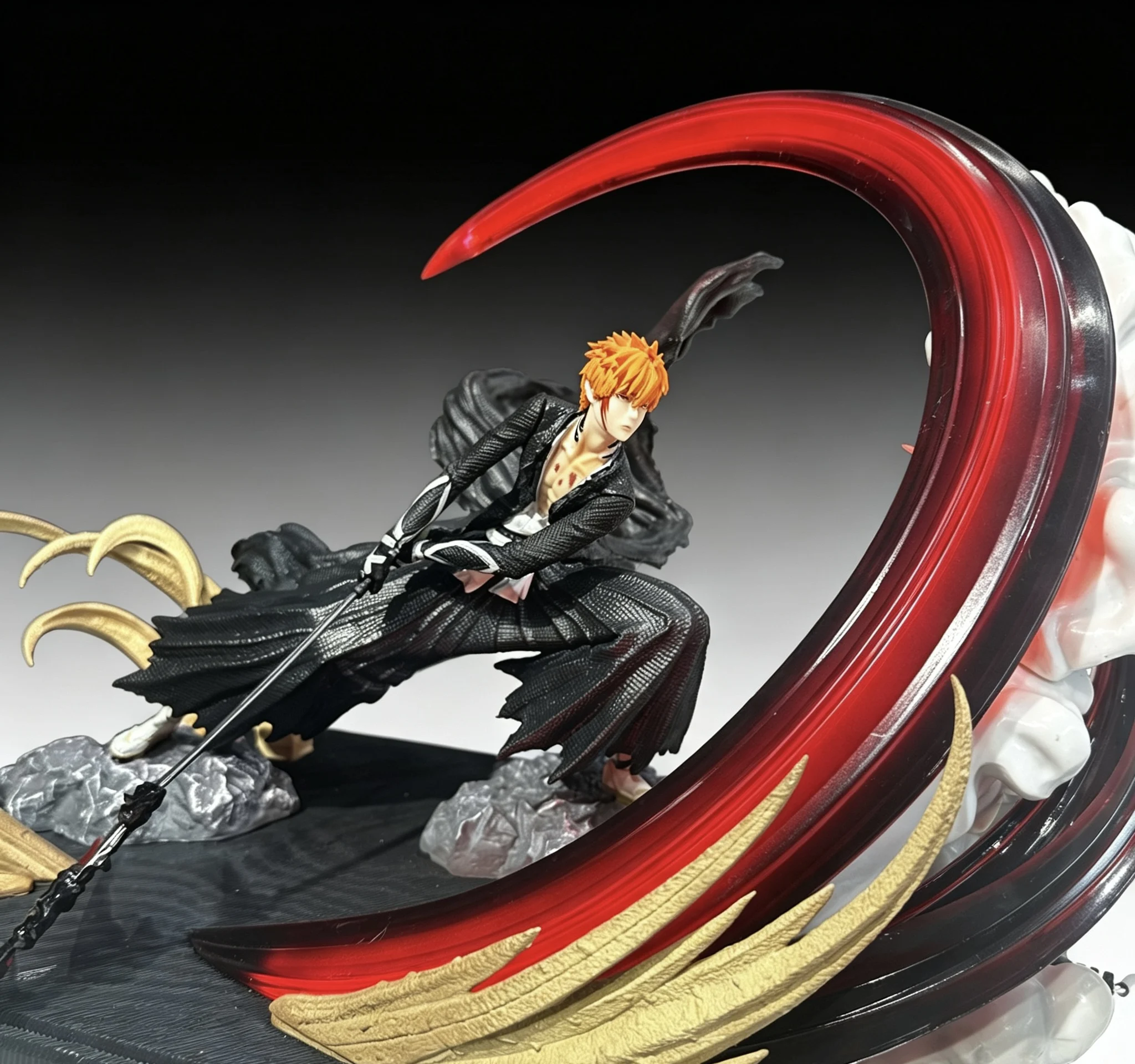Bleach Series, Actual Display, Leaf Style Ichigo, Ichigo Kurosaki, Getsuga Tensho, Anime GK Figure, Statue & Ornament Model view 5