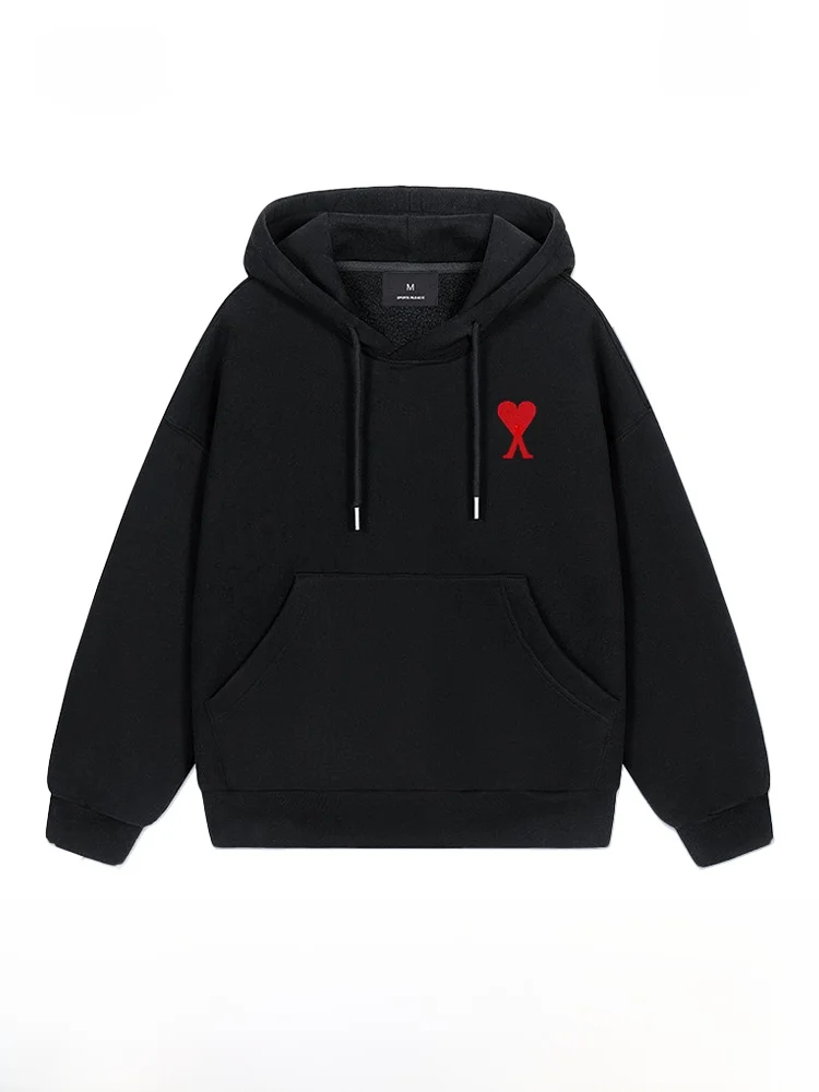 

i Color Heart Patterned Hoodie Sweatirt Retro Sle Long Sve Cotton Polyester Blend Men's Autumn New Arrival Clothing