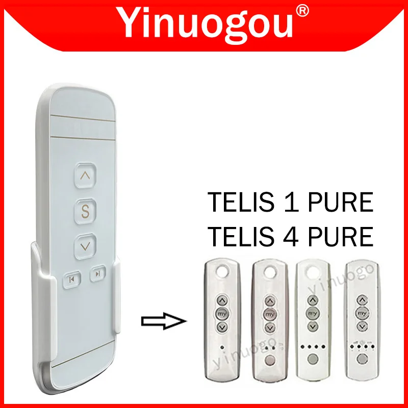 Imagem -02 - Telis-controle Remoto Controlador de Cortina Transmissor Substituição Pura 43342 Mhz 1810633 1810632 1810632a 1810631 Canais Pcs