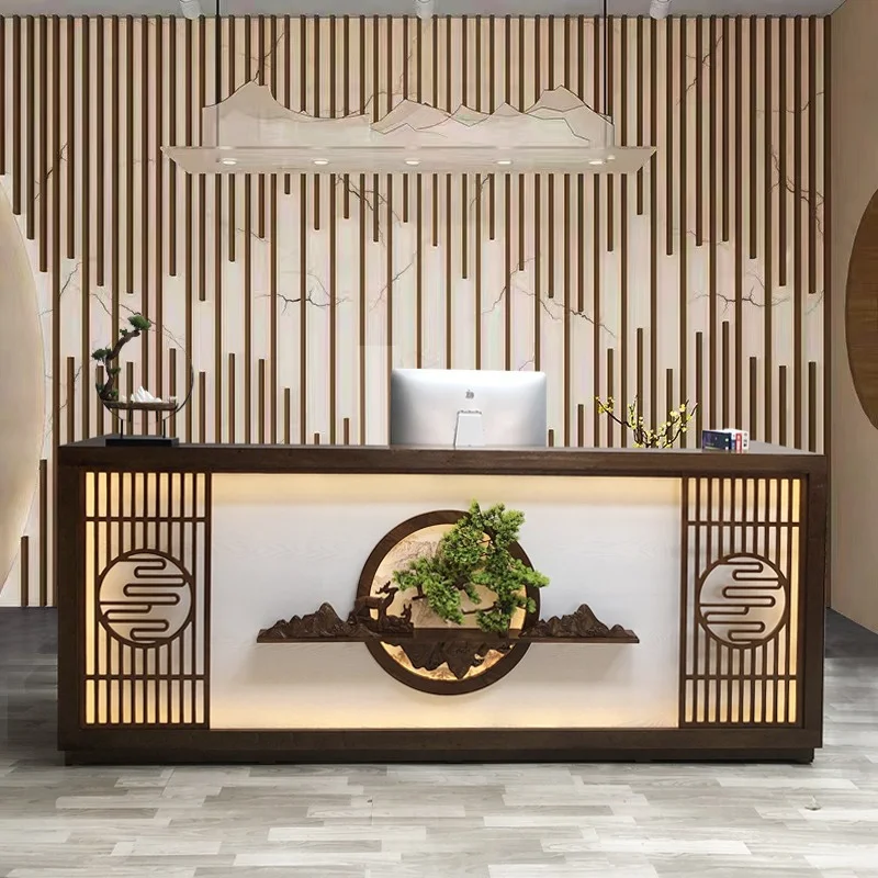 

Новые стойки регистрации в китайском стиле, ретро-мода, изысканные стойки регистрации, офисная мебель в европейском стиле Meja отличащихся YSJDT