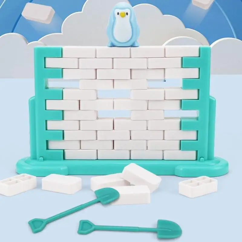 Educational Learning Toys for Children; Parent-Child Interactive Penguin Building Blocks Set