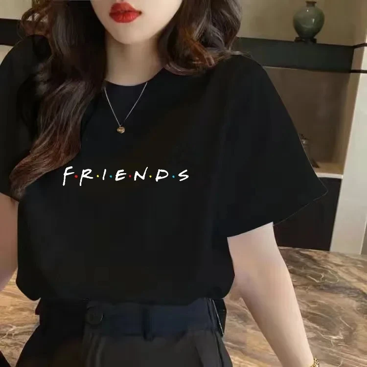 Central Perk Coffee Friends Cotton Women Girls Casual Harajuku Fashion T-shirt O-neck Short Sleeve Ladies Summer Female T-shirt