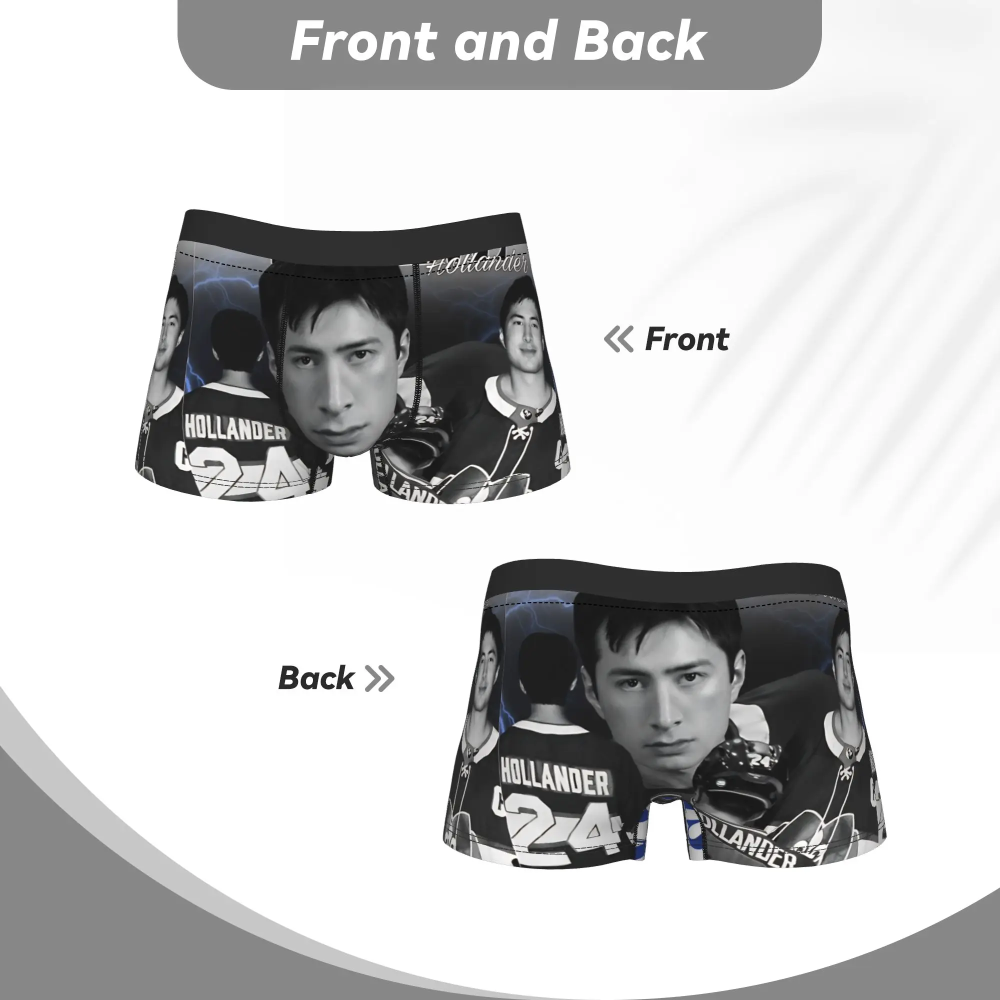 Men's Boxer Briefs Shorts Panties Shane Hollander Heated Rivalry Vintage   Polyester Underwear  Male Funny Plus Size Underpants