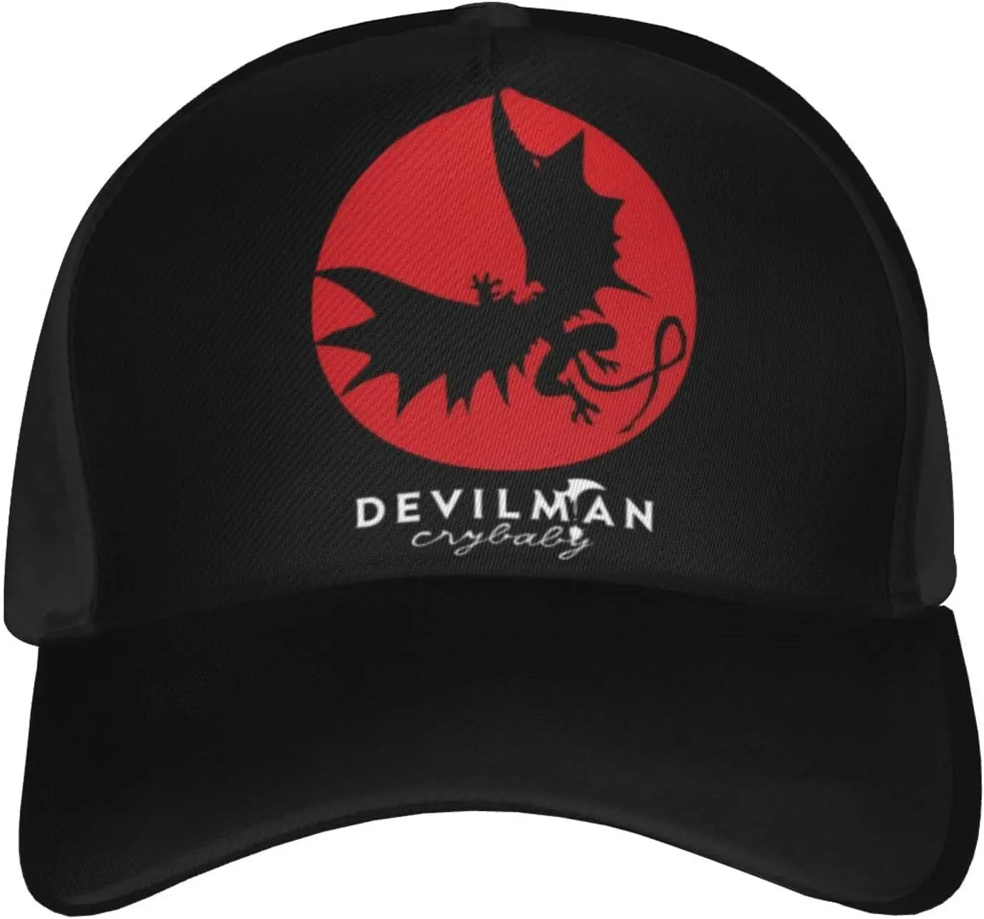 Anime Devilman Crybaby Baseball Cap Unisex Adjustable Casual Chapeau Outdoor Sports Caps Black