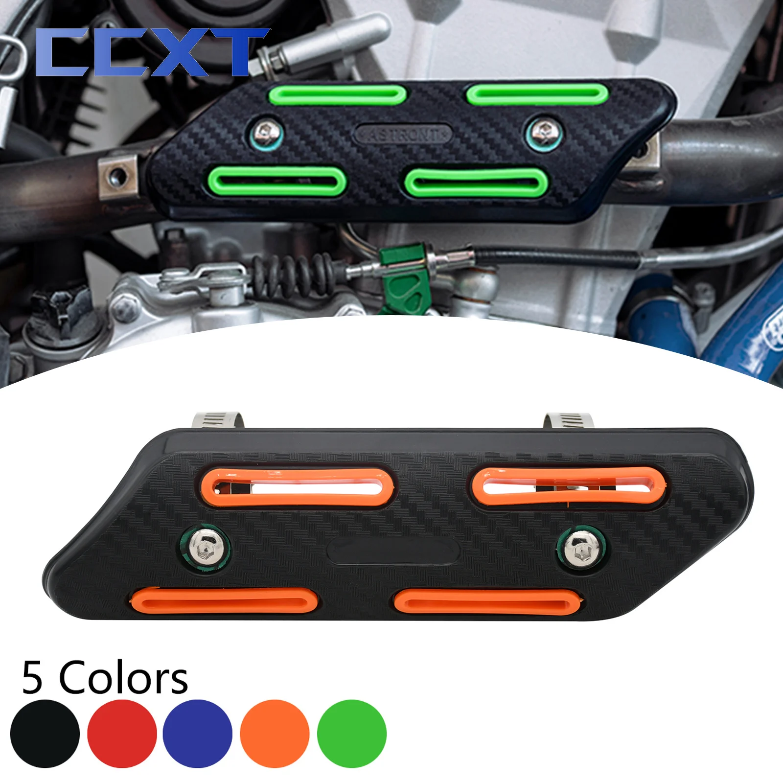 Motorcycle Exhaust Heat Shield Protector For Honda CRF450 CRF450X CRF250 CRF250X CRF450R CRF250R KTM Yamaha Kawasaki Suzuki BETA