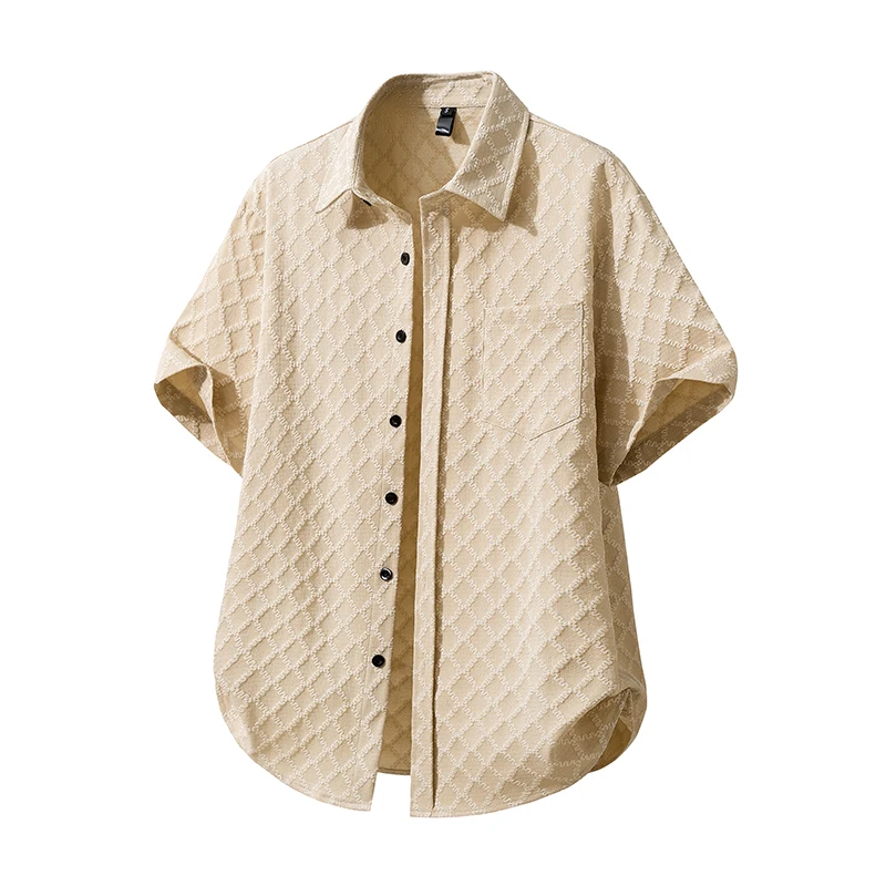 

Men's Short Sleeved Shirt, Hawaiian Shirt, Fruit, watermelon, Banana Pattern Print, Street Casual, Printed Button Down Jacket