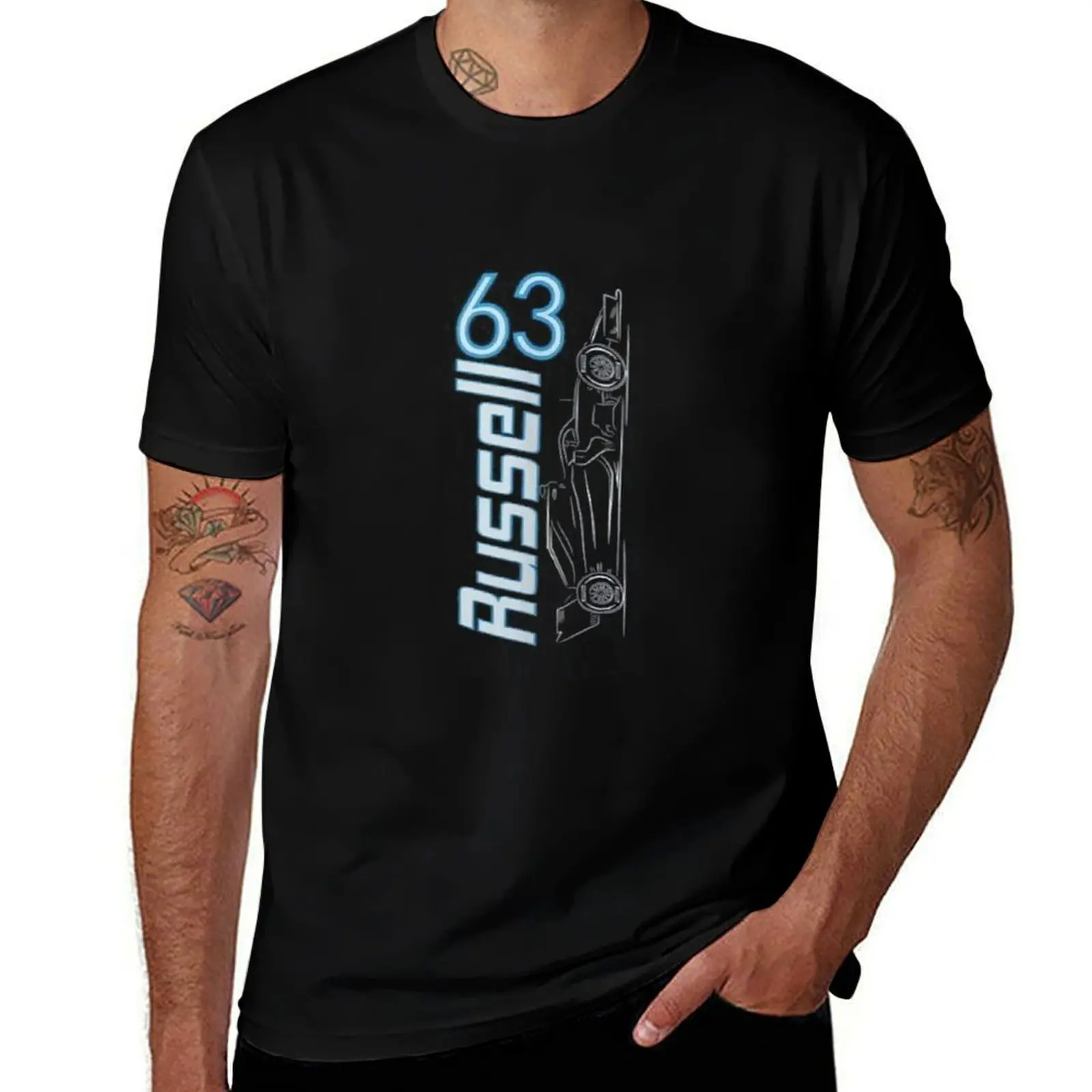 

George Russell 63 T-Shirt oversized t shirt cheap stuff heavy weight t shirts for men