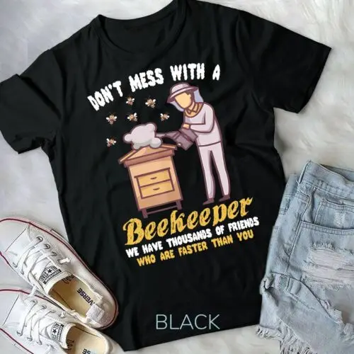 Funny Beekeeper Beekeeping Supplies Honey Bees Beehive T-Shirt Unisex T-shirt