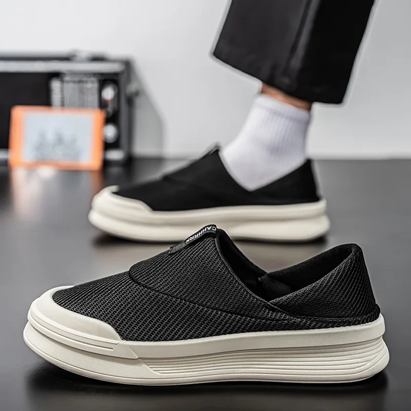 

2025 New Mens Slipper Casual Summer Outdoor Shoes Breathable Sneaker Walking Hiking Luxury Designer Fashion Loafers House Slides