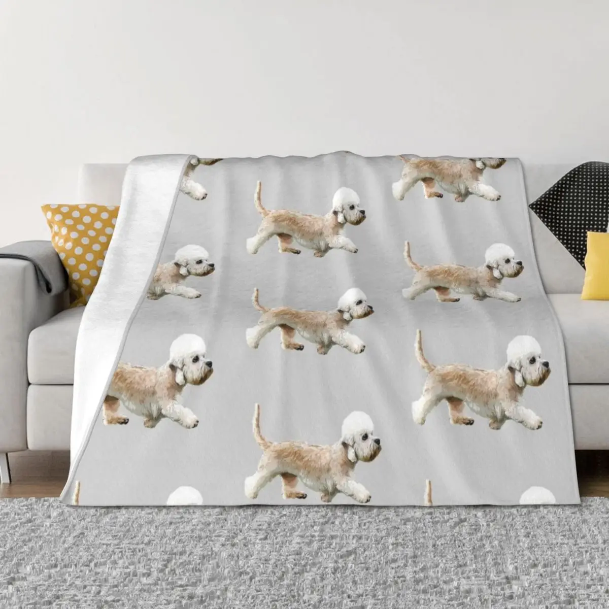 

Dandie Dinmont terrier Throw Blanket Furrys Softest Winter beds Sofa Throw Blankets