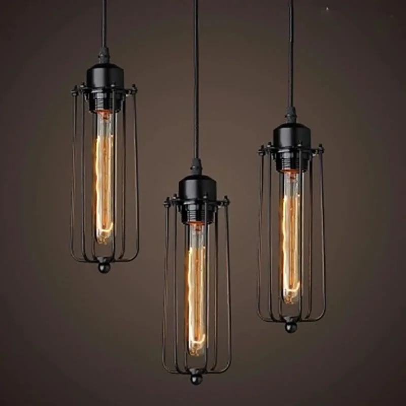 

Creative Restaurant Chandelier Retro Wrought Iron Bar Table Cafe Shop Beauty Salon Internet Cafe Box Industrial Style Lamps