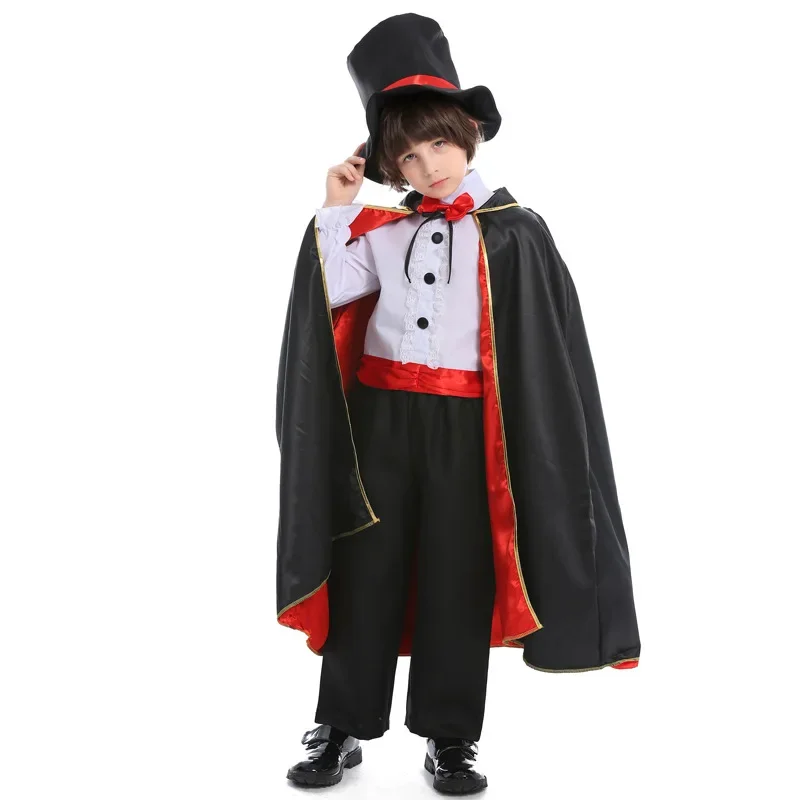 Halloween Junge Vampir Dracula zählen Kostüm Kinderbuch Woche Party mittelalter lichen Cosplay Kostüm