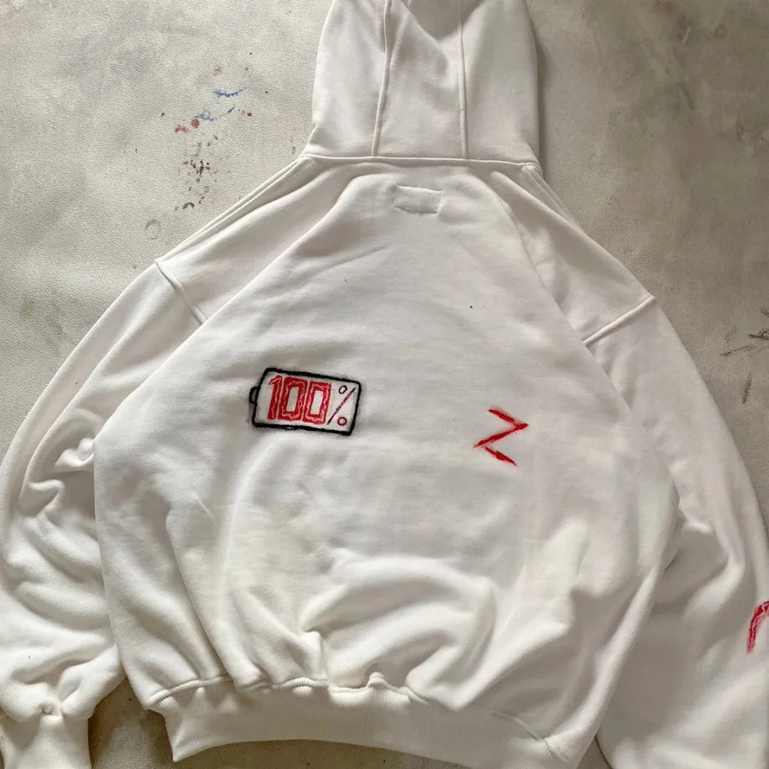 Y2K الغوغاء النفسي طباعة هوديس الشارع الجرونج أنيمي هوديس سترة طويلة الأكمام البلوز Harajuku النساء Y2k الملابس