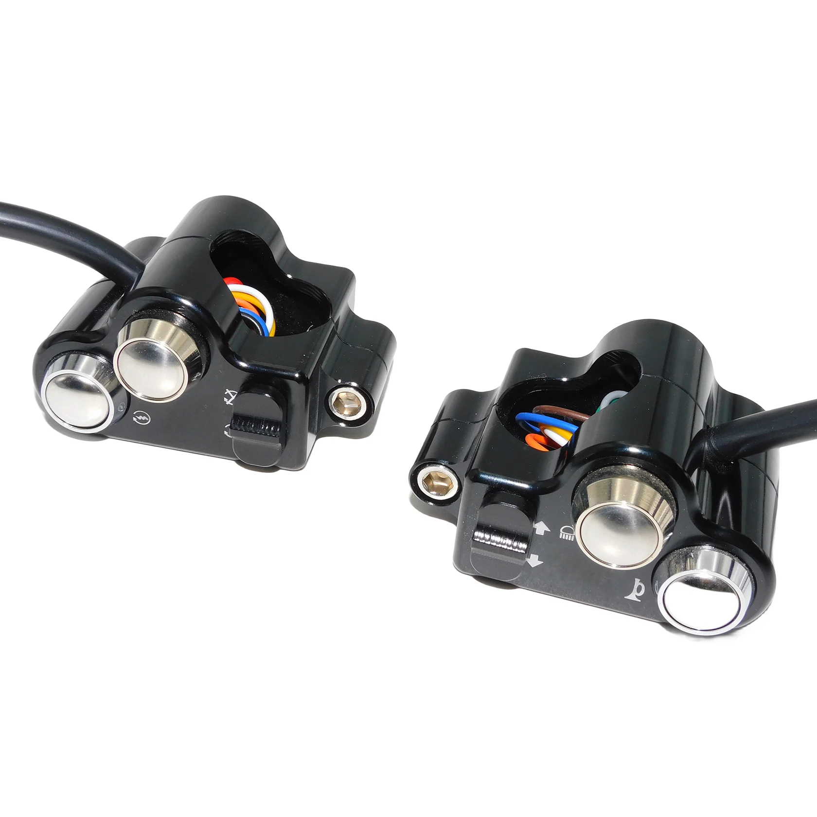 25mm Motorcycle Handlebar Control Switch Turn Signal Horn Start Kill Switch Button For Harley Bobber Chopper Cafe Racer Custom