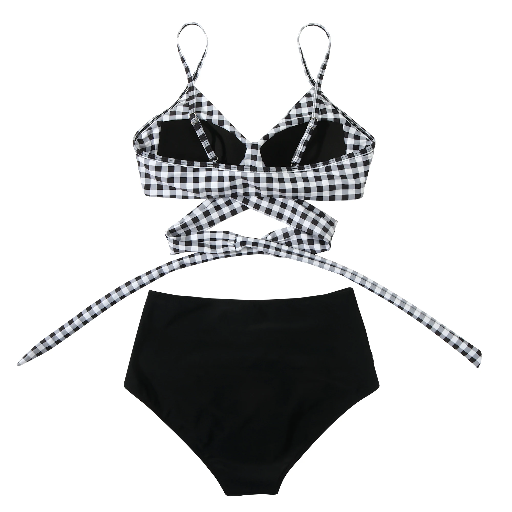 Bikini Push-Up para Mujer, Traje de Baño Sexy 2026, Conjunto de Bikini Brasileño de Cintura Alta, Traje de Baño Sólido para Playa