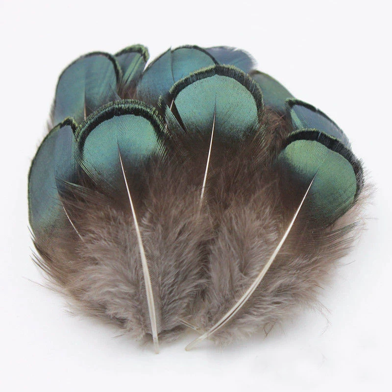 

200Pcs/Lot!4-6cm Green Bronze Lady Amherst Plumage Feathers,Natural Plumes for Earring|Millinery Jewelry Crafts Supplies
