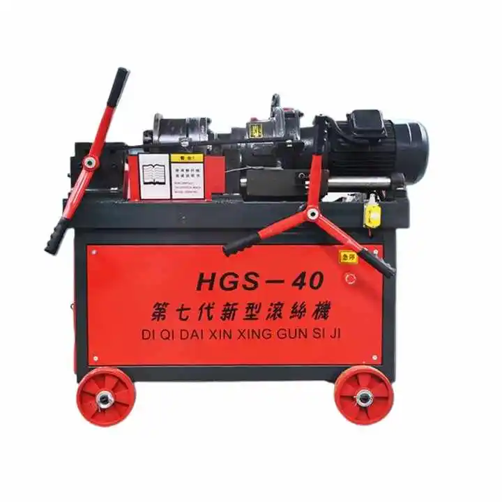 Reinforcing Bar Connection Machinery Semi-automatic Rebar Thread Rolling Machine Replaceable Roller Mould Set