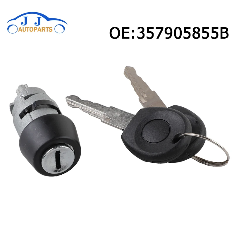 357905855B Ignition Starter Switch Barrel Lock with 2 Keys 1H0905855 For VW Caddy Jetta Beetle Polo Seat Ibiza Audi Coupe