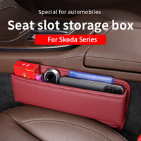 Car Seat Crevice Storage Organizer Box for Skoda Octavia Kodiaq Karoq Sun Viso Car Gap Filling  Box Interior Accessories