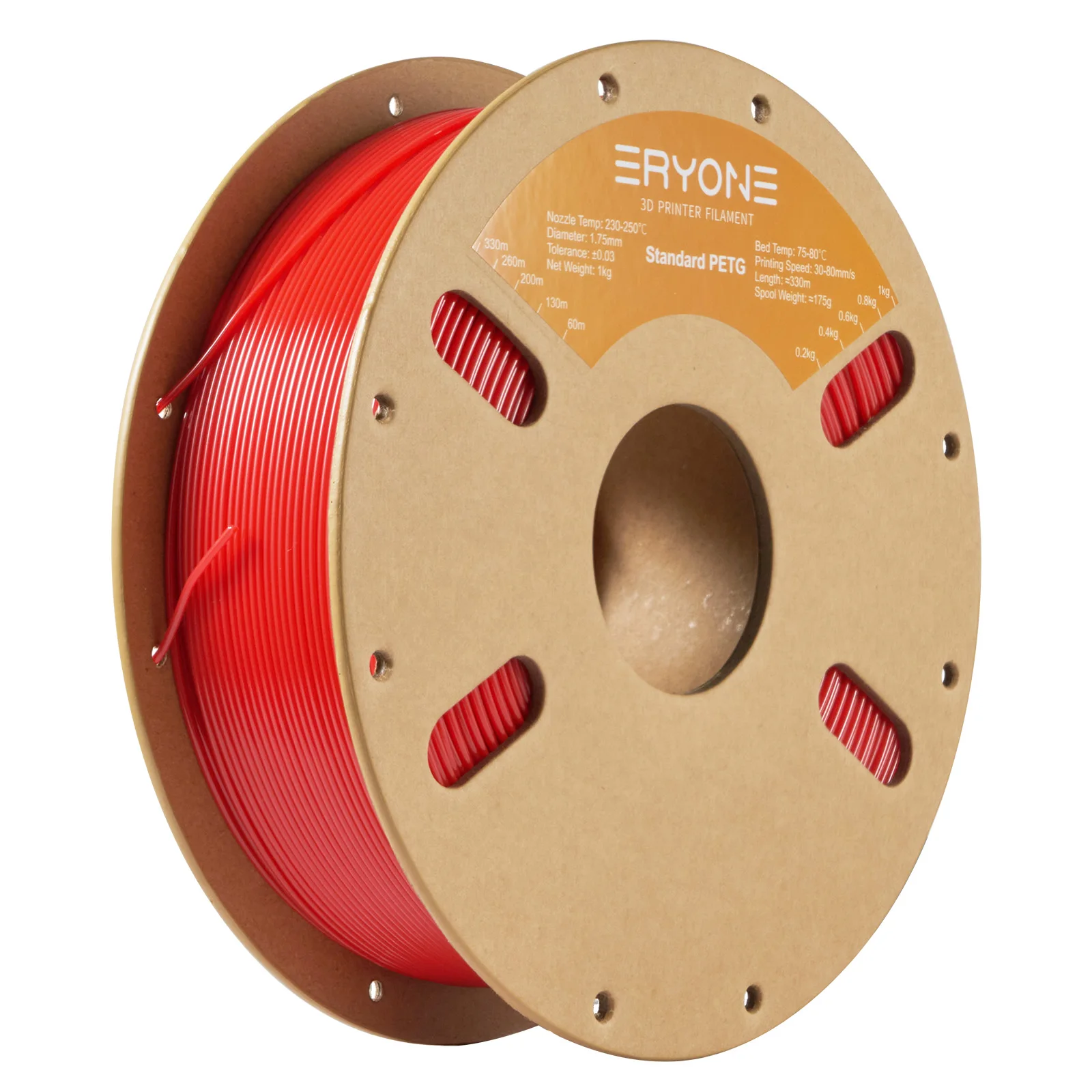 ERYONE 10KG Standard PETG Filament 1,75mm für 3D-Druck, Mehrfarbig Erhältlich, PETG-Filament, 3D-Filament Großhandel, 1KG/Spule – Detail 26
