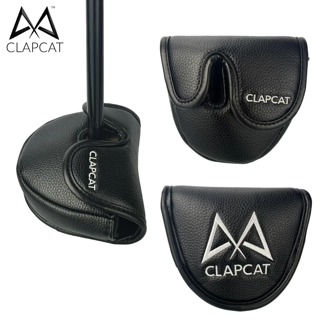 CLAPCAT Park Golf Club Head Cover with Magnet Leather PU Head Cover for Park Golf Club