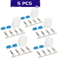 1-5PCS 4-Pin Power Connector Plug For Icom IC-7000 IC-7100 IC-7400 IC-7600 YAESU FT-450 KENWOOD TS-480 Radio DIY Cable Plug